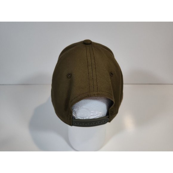 Cabela's Baseball Hat Cap Olive Green Snapback Embroidered Black Logo - Picture 3 of 8